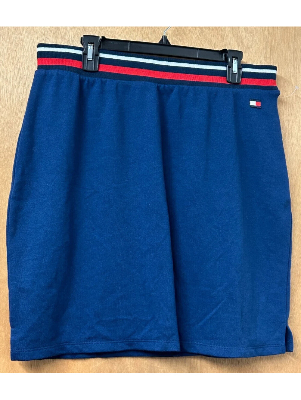 Y2K Women's Tommy Hilfiger Sport Blue Skirt, Red White & Blue Waistband Size 1X